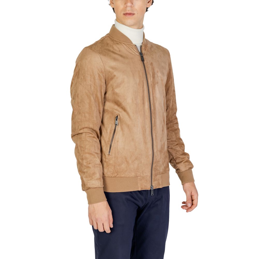 Gianni Lupo Beige Bomber for Men side view