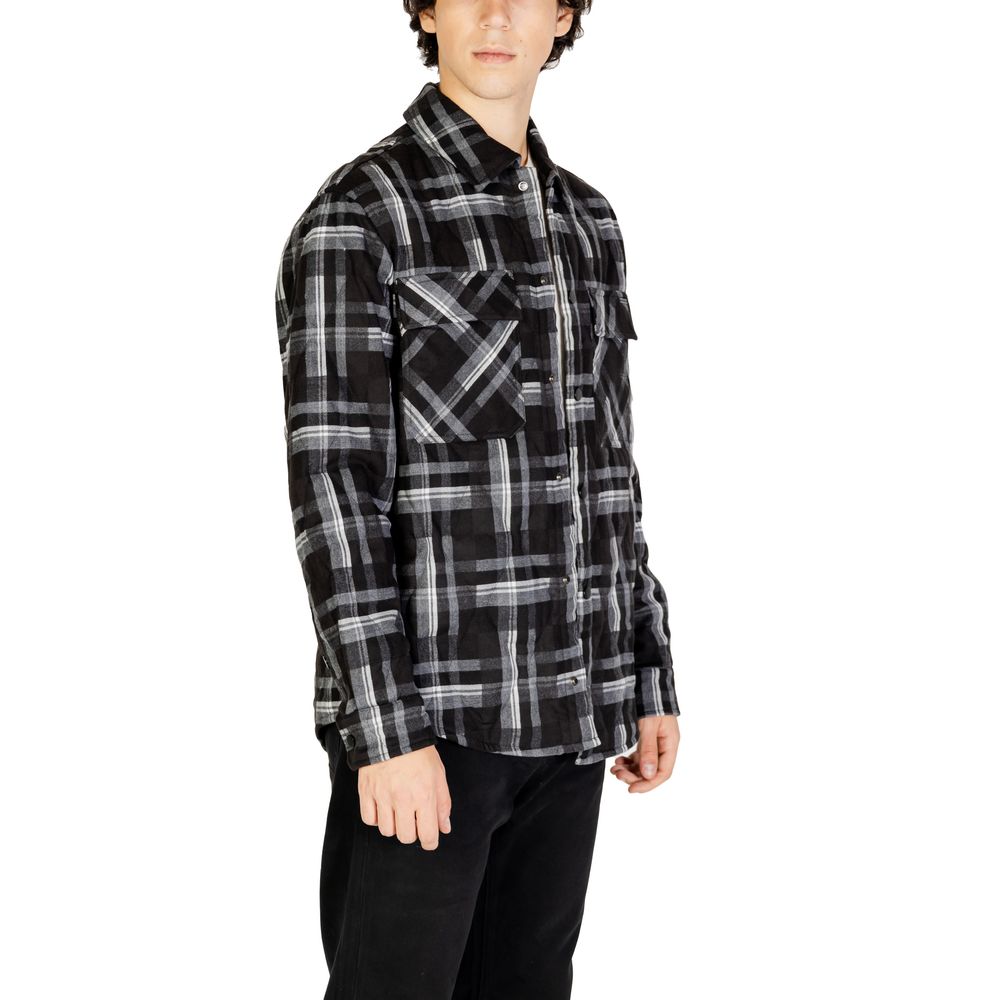 Gianni Lupo Black Coat for Men side view