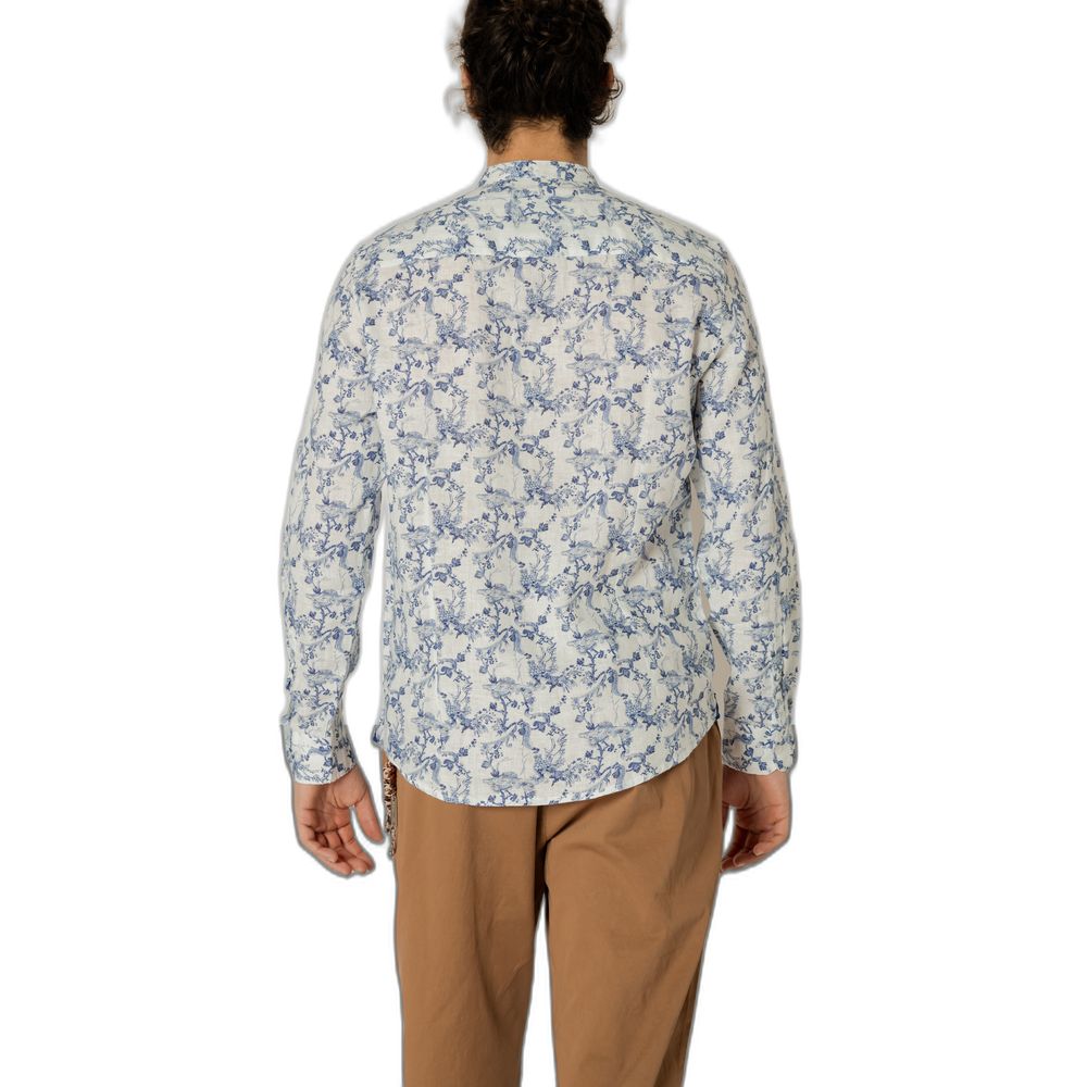 Chemise en lin bleue Gianni Lupo