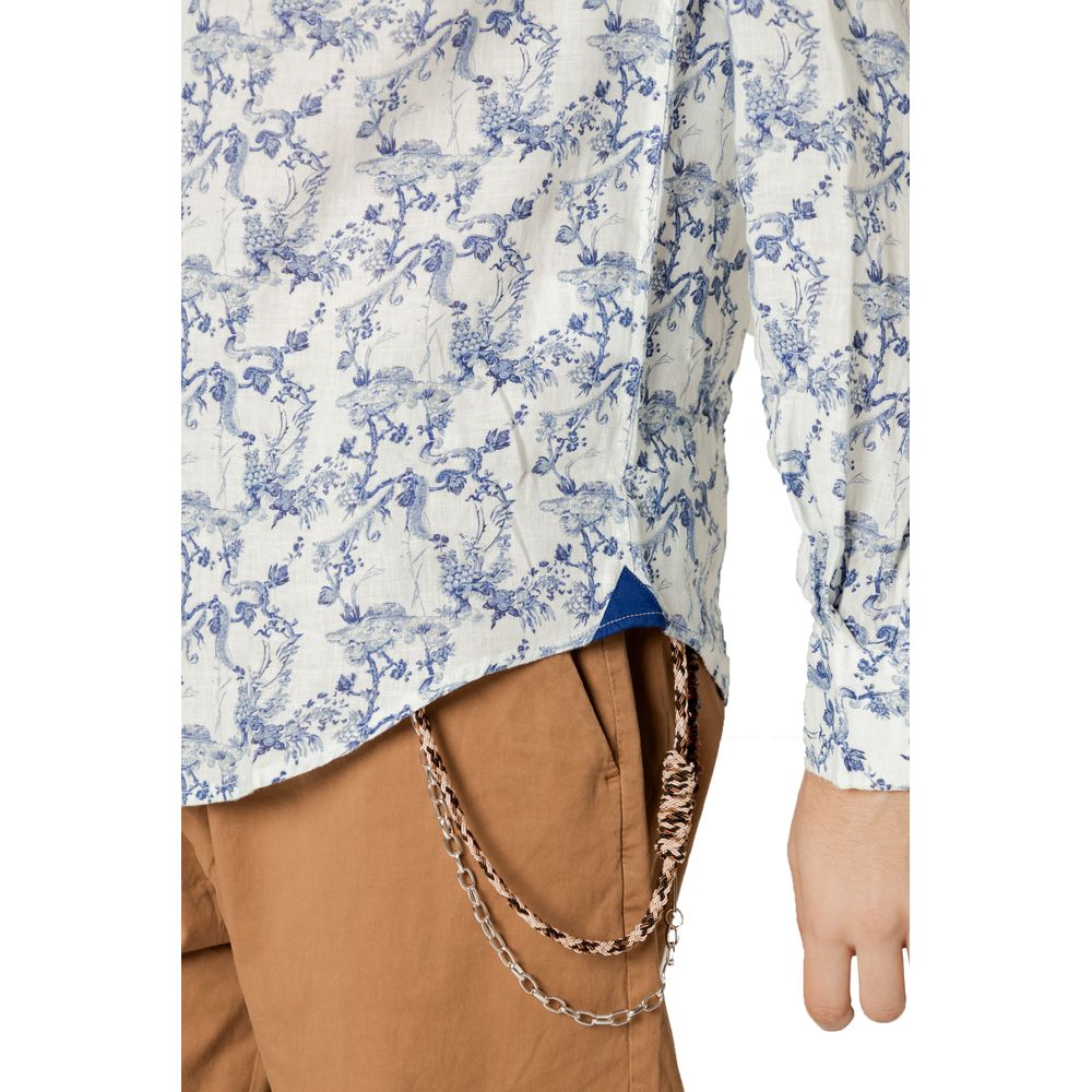 Chemise en lin bleue Gianni Lupo