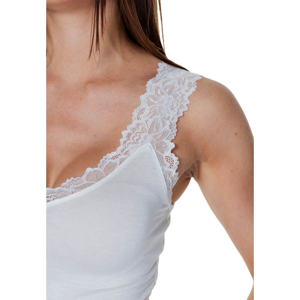 Vero Moda White Tank Tops T for Women side view