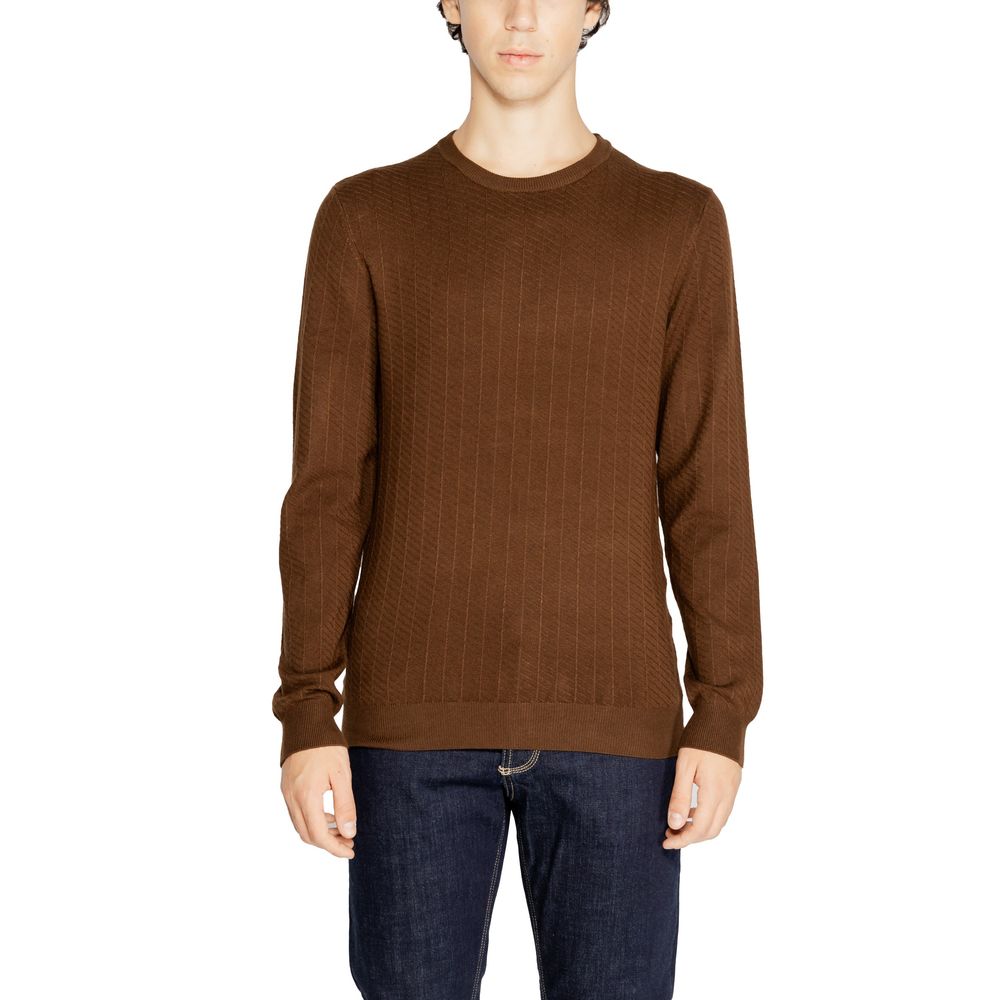 Antony Morato Sweat-shirt marron en viscose
