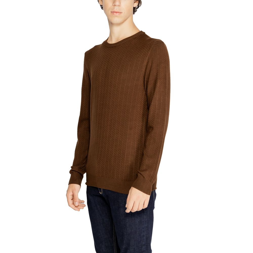 Antony Morato Sweat-shirt marron en viscose