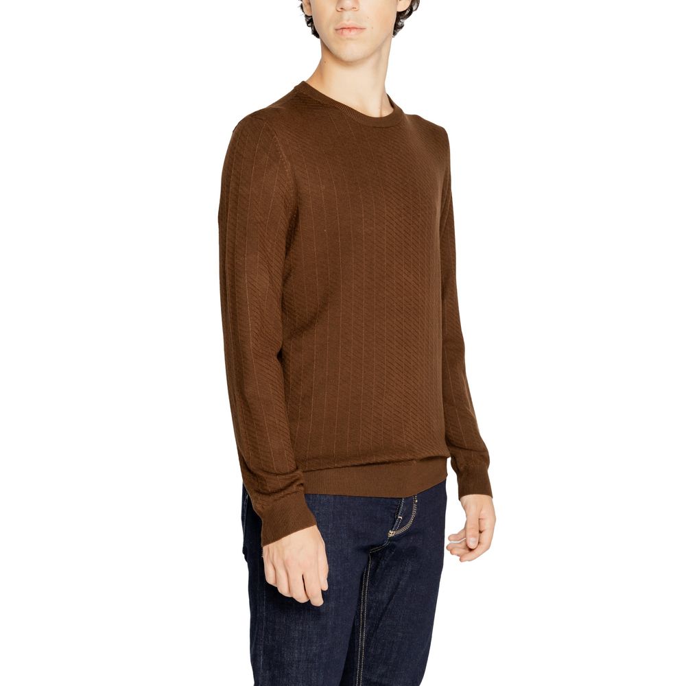 Antony Morato Sweat-shirt marron en viscose