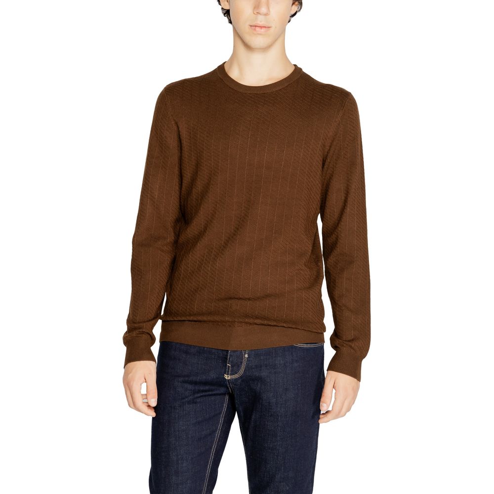 Antony Morato Sweat-shirt marron en viscose