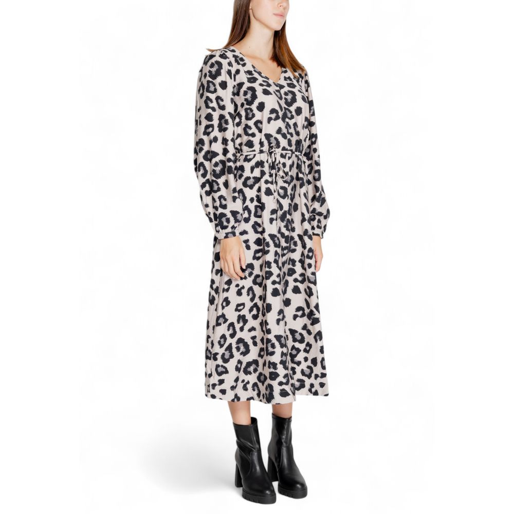 Jacqueline De Yong Grey Long Dress for Women side view