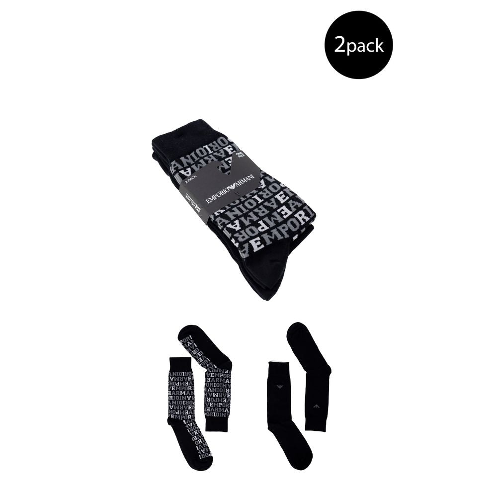 Emporio Armani Underwear Black Socks for Men
