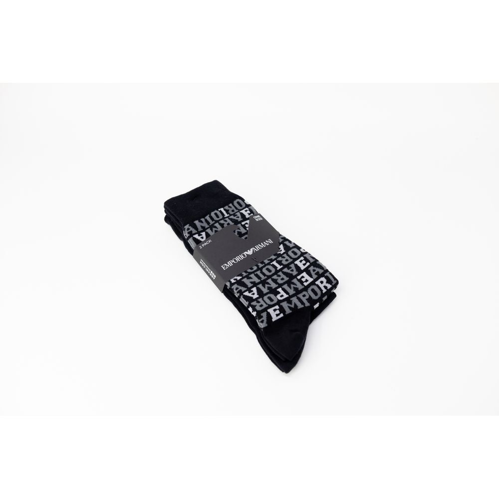 Emporio Armani Underwear Black Socks for Men alternate view