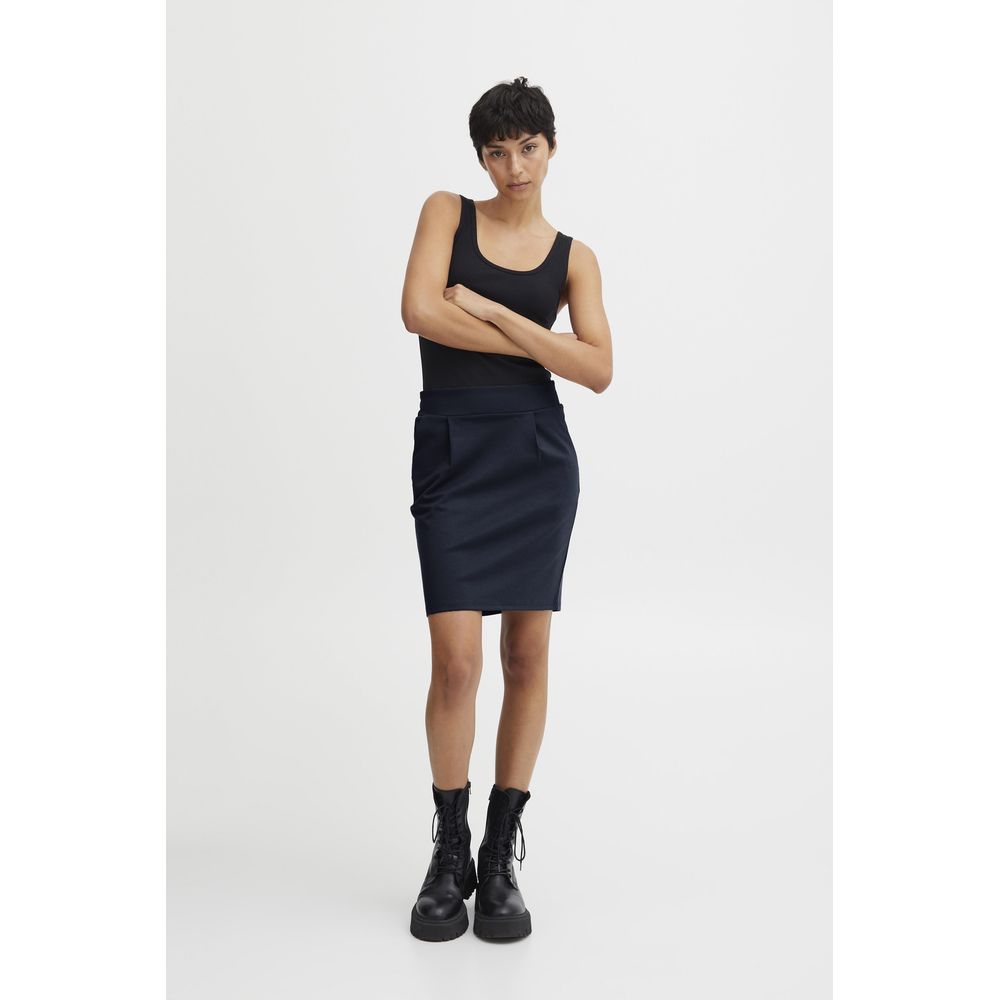ICHI Blaues Polyester-Mini