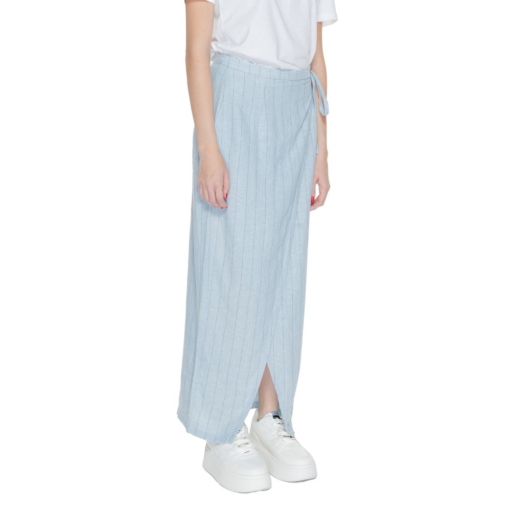 Vero Moda Blue Long Skirt for Women side view