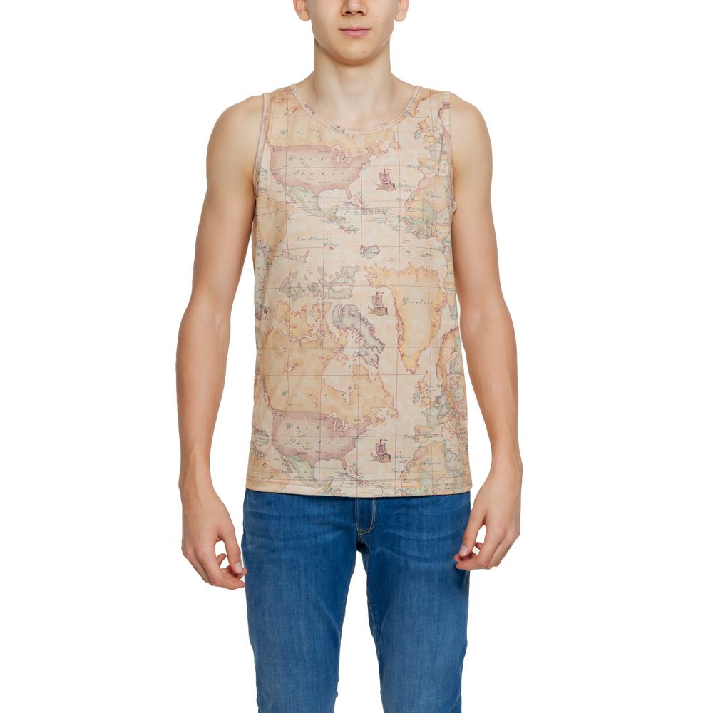 Alviero Martini Prima Classe Beige Tank Tops T for Men