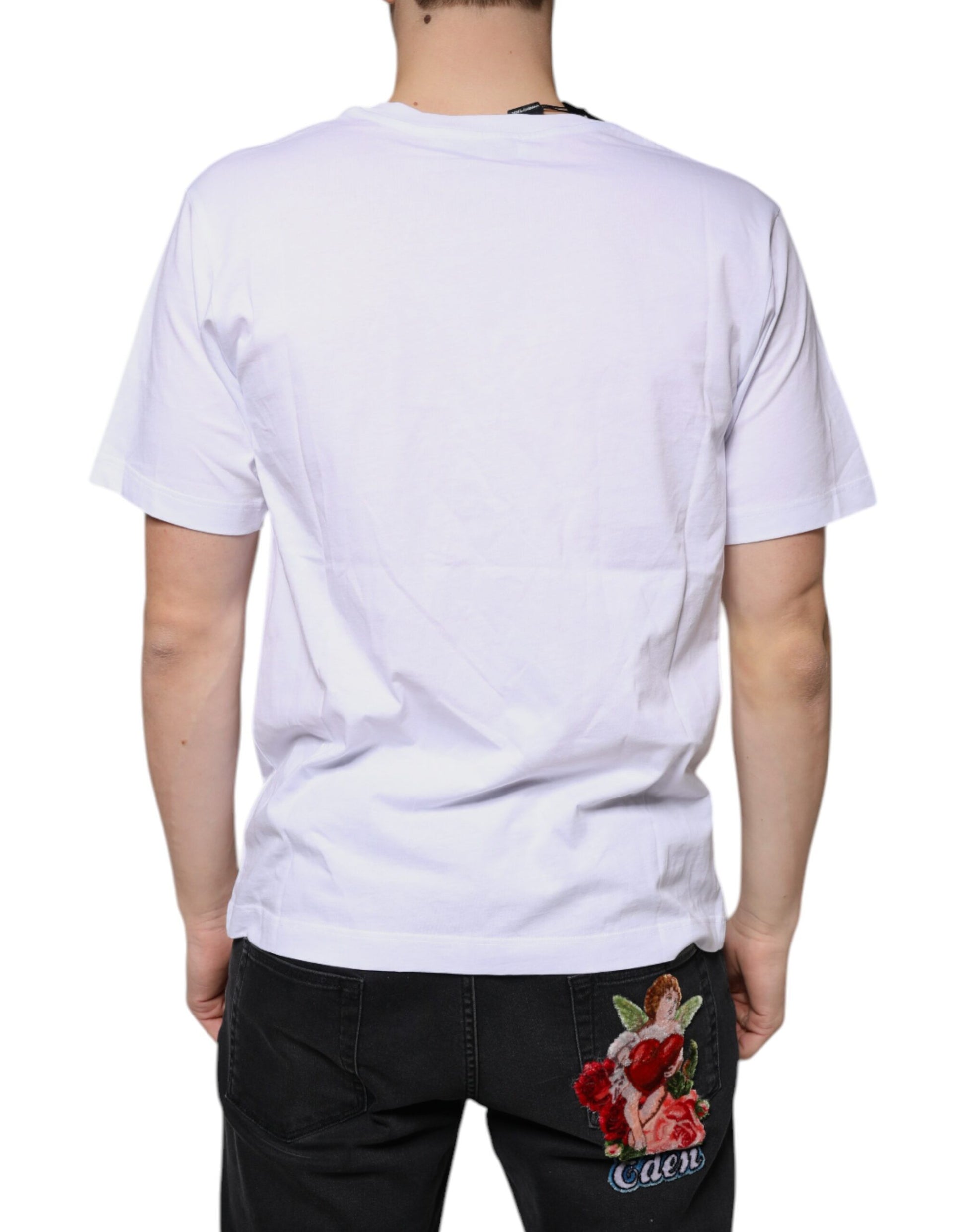 Dolce & Gabbana White T-Shirt for Men side view