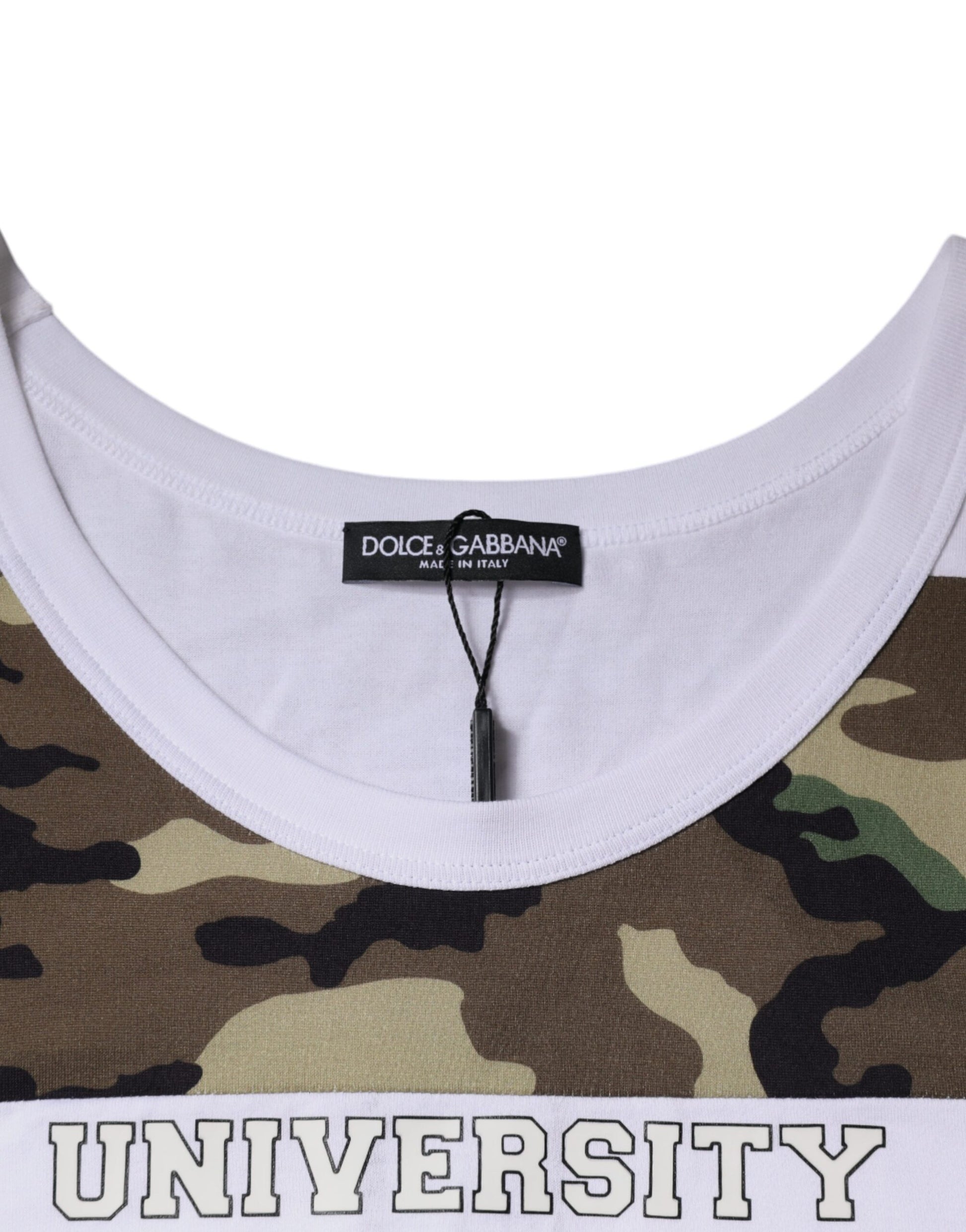 Dolce & Gabbana White Sleeveless T-Shirt for Men additional view