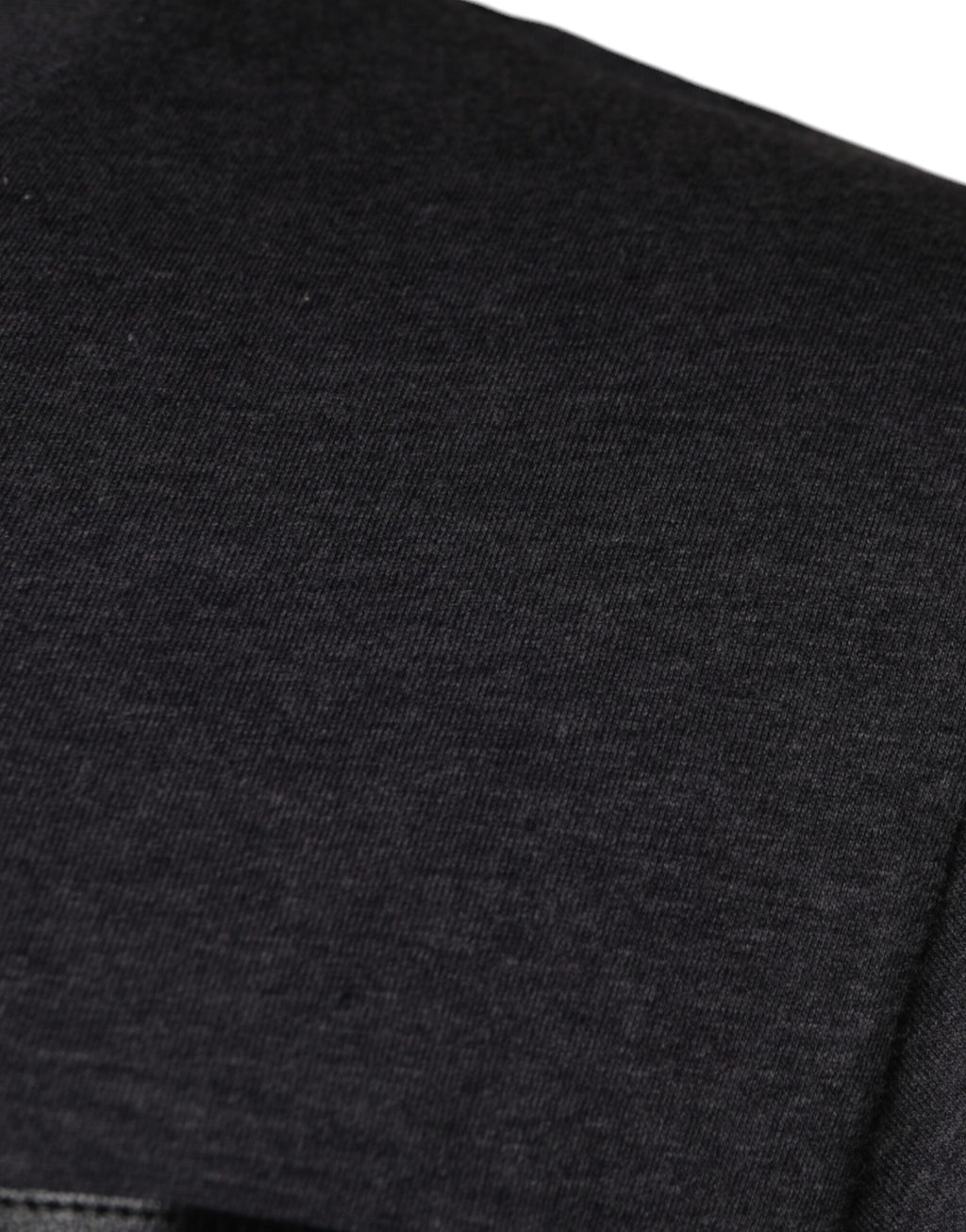 T-shirt col rond en coton gris à logo Dolce & Gabbana