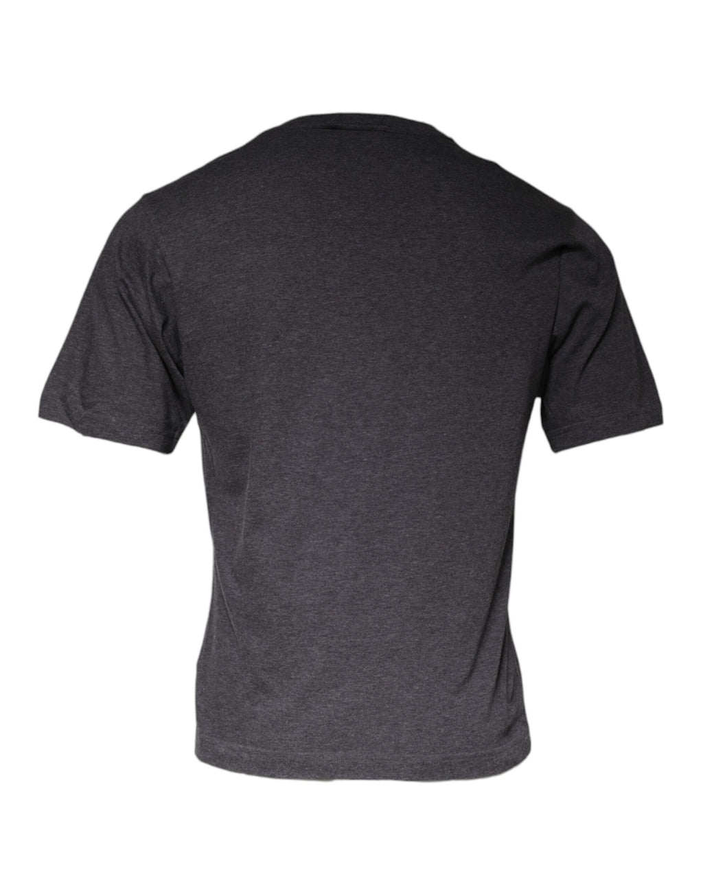 T-shirt col rond en coton gris à logo Dolce & Gabbana