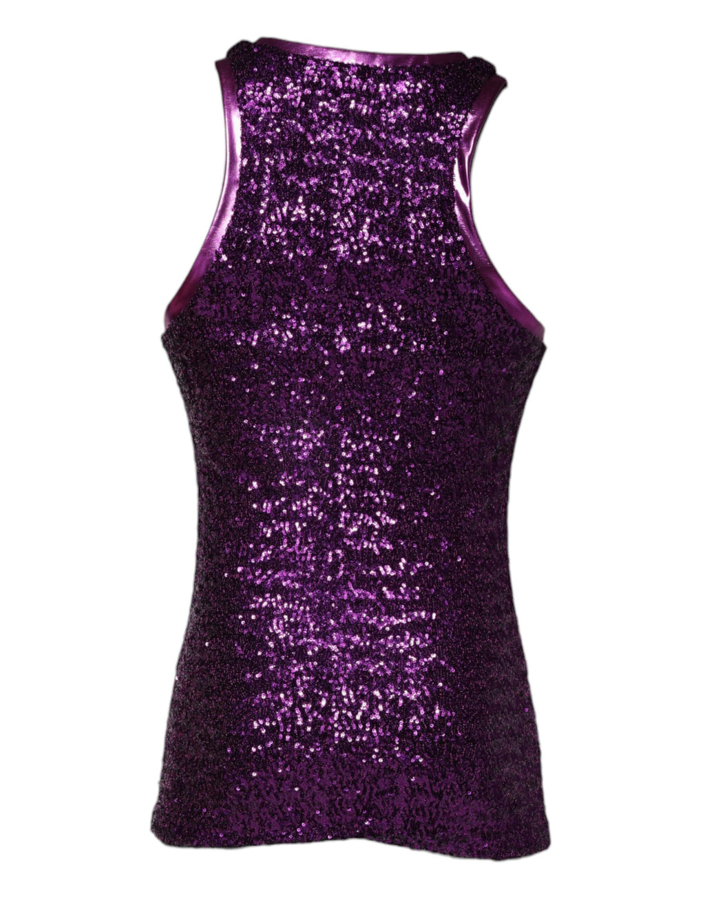 Dolce & Gabbana Purple Sleeveless T-Shirt for Men side view