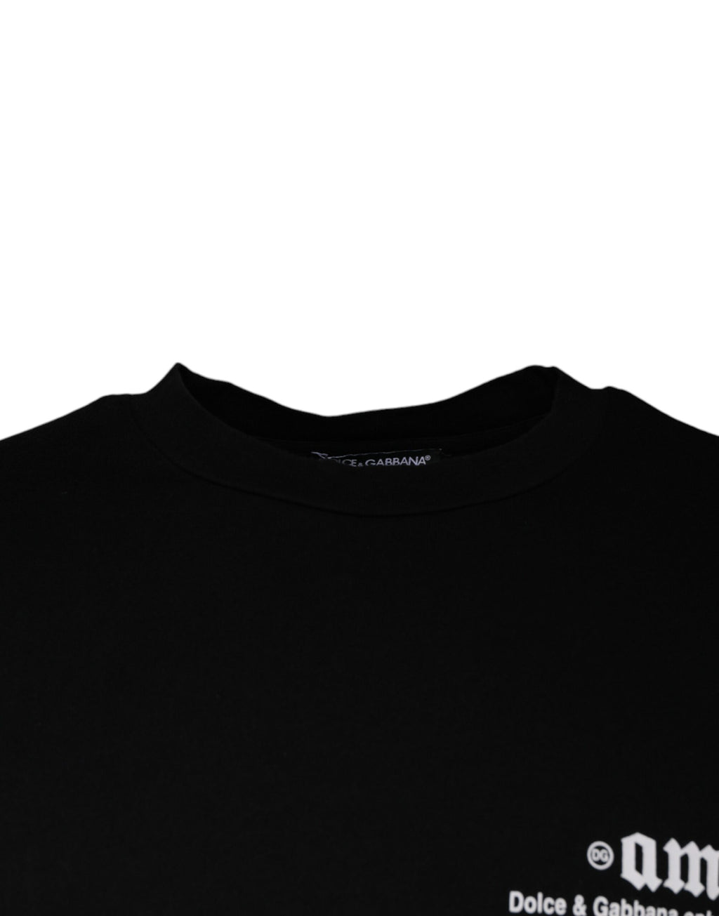 Dolce & Gabbana Black T-Shirt for Men detail view