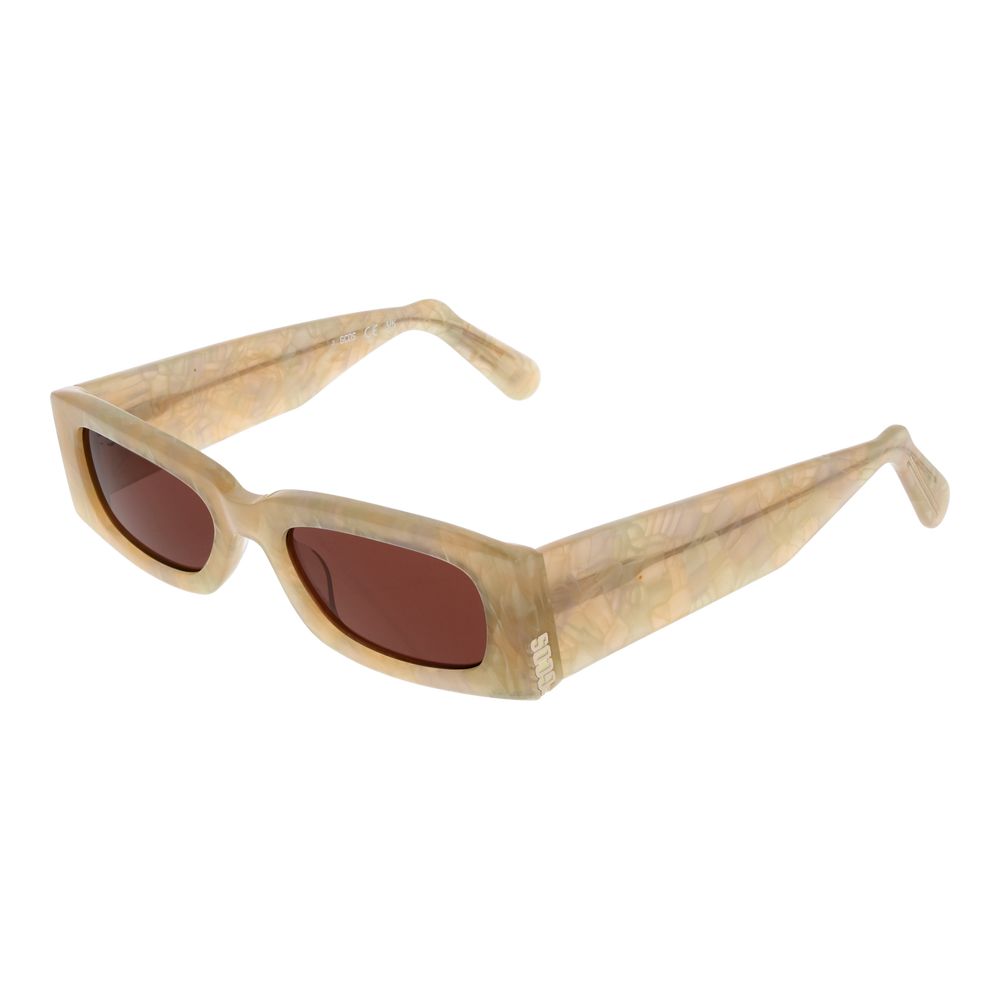 Lunettes de soleil GCDS en plastique beige