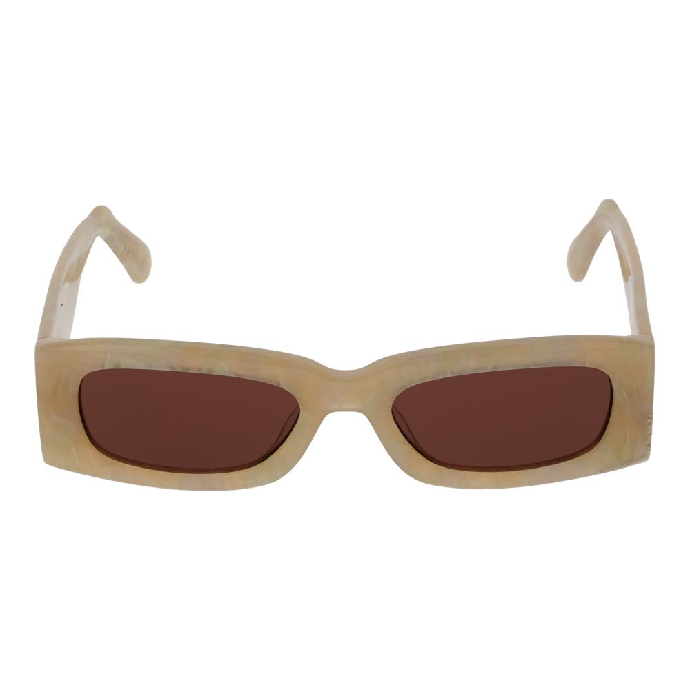 Lunettes de soleil GCDS en plastique beige