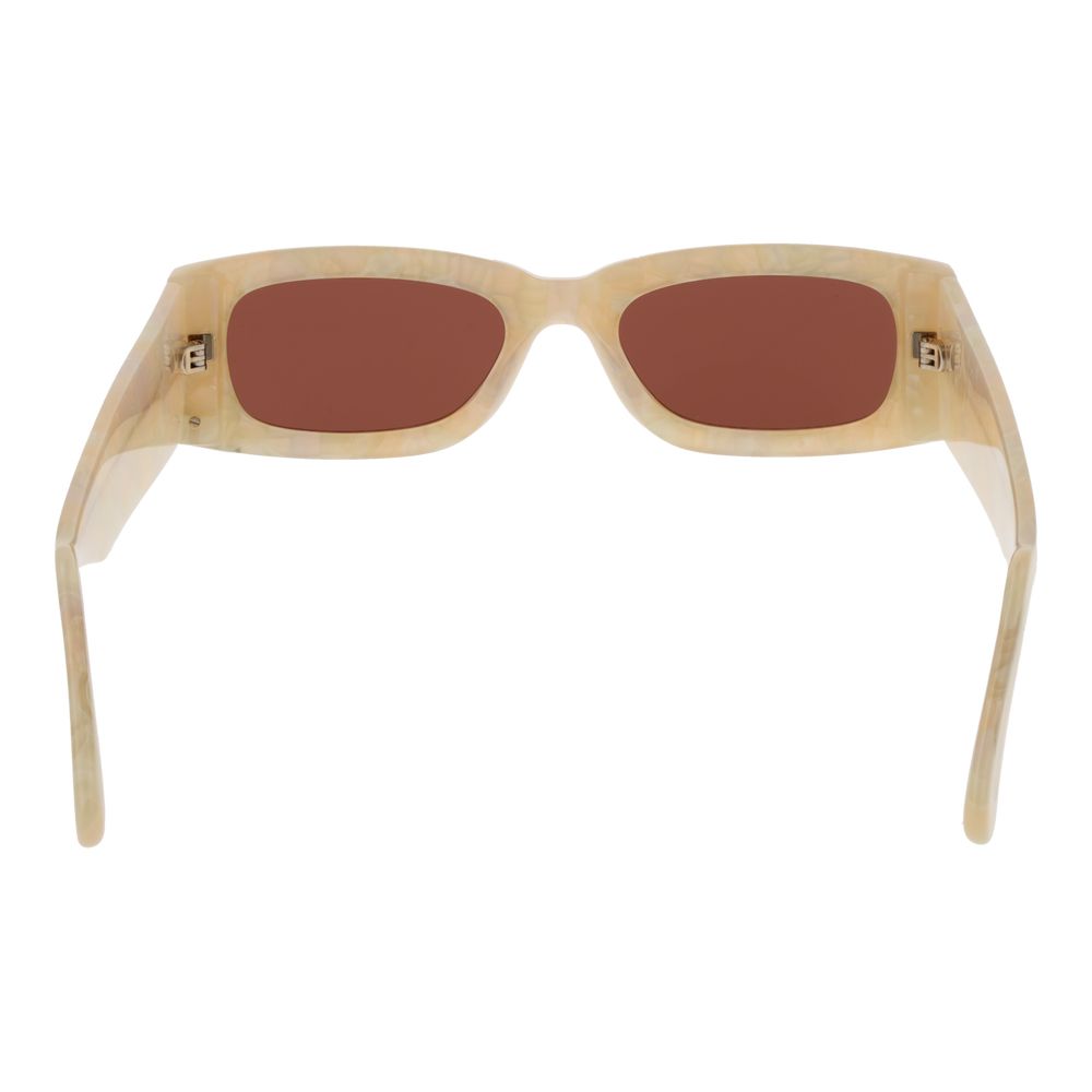 Lunettes de soleil GCDS en plastique beige