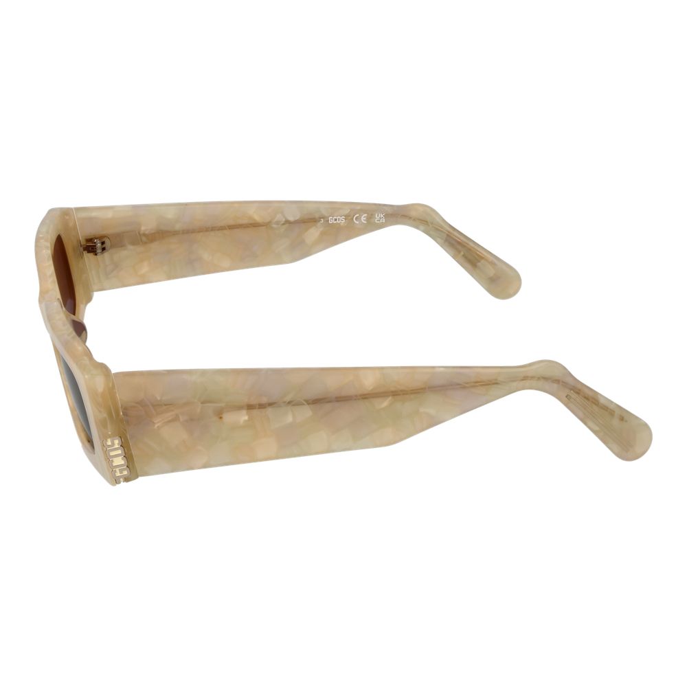 Lunettes de soleil GCDS en plastique beige