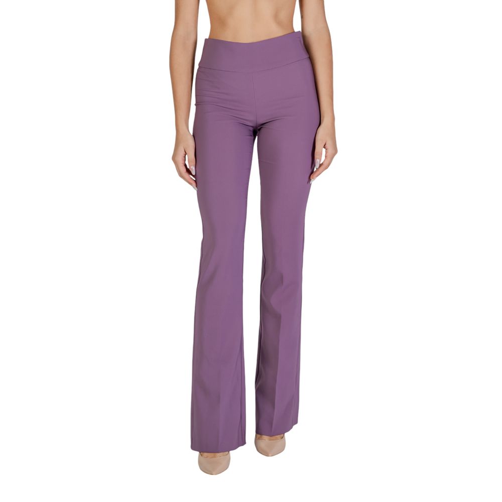 Pantalon évasé Sandro Ferrone en polyester violet