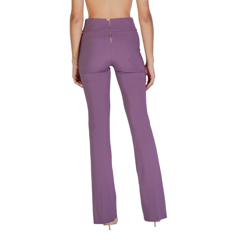 Pantalon évasé Sandro Ferrone en polyester violet