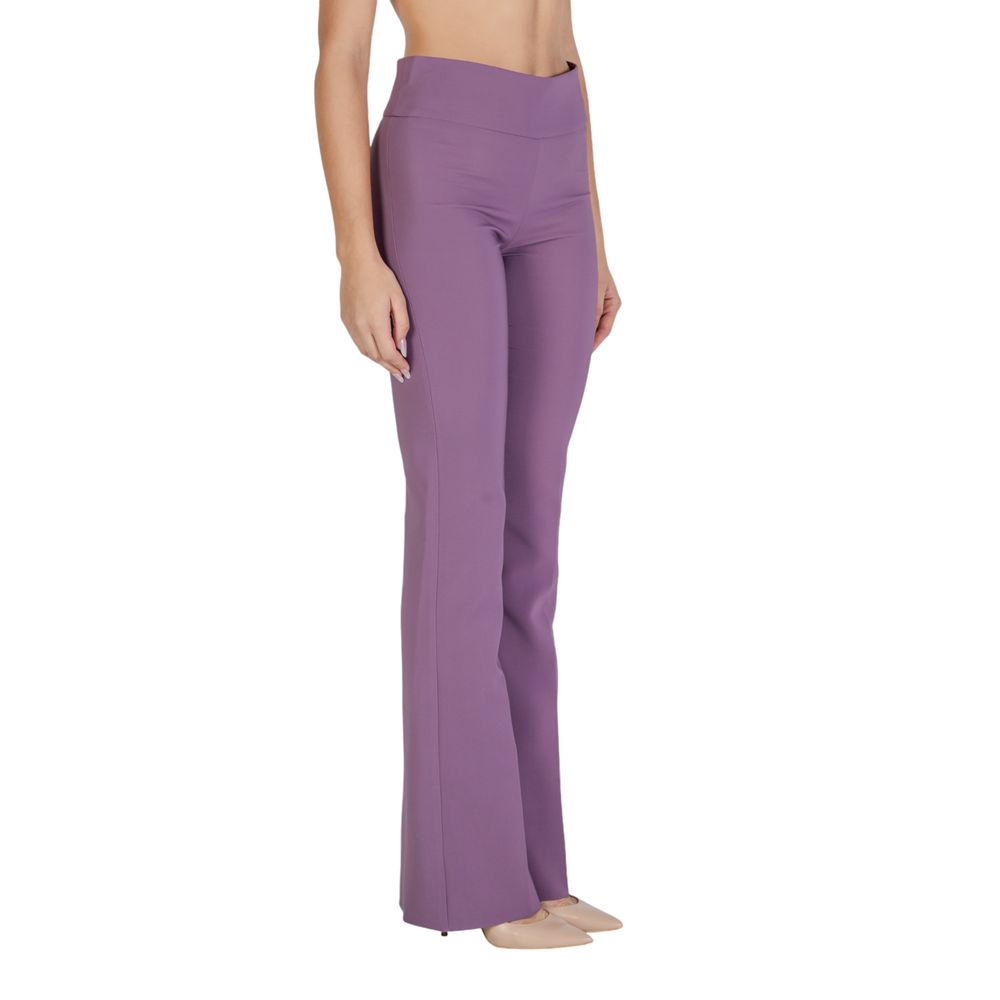Pantalon évasé Sandro Ferrone en polyester violet
