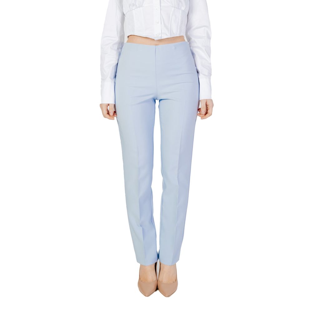Pantalon de costume Sandro Ferrone en polyester bleu