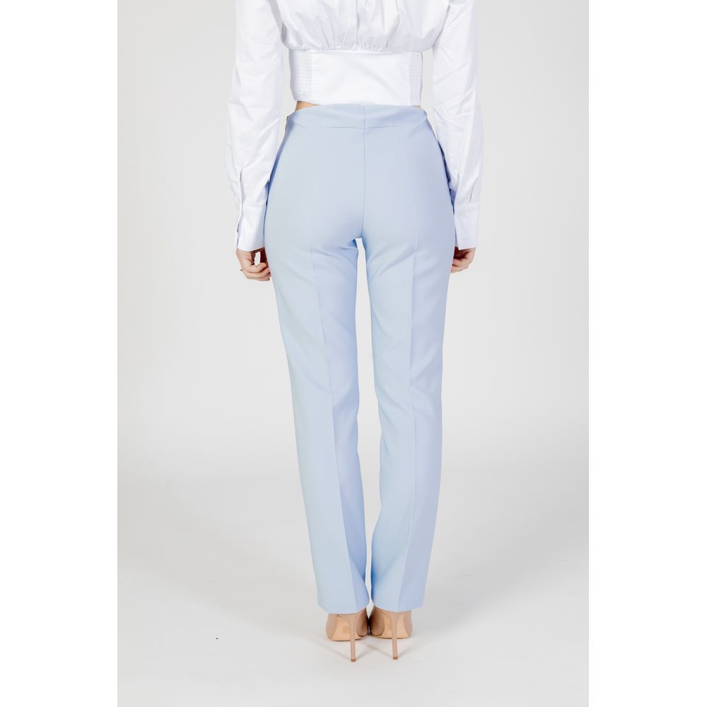 Pantalon de costume Sandro Ferrone en polyester bleu