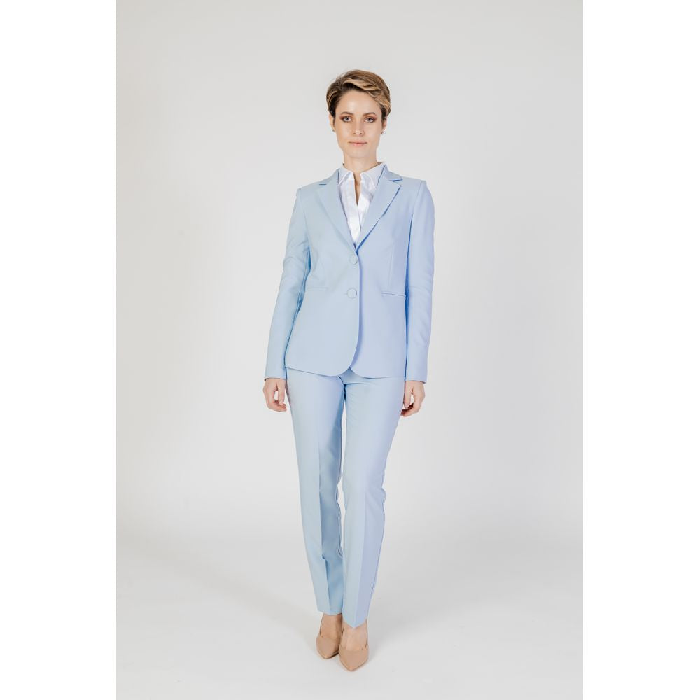 Pantalon de costume Sandro Ferrone en polyester bleu