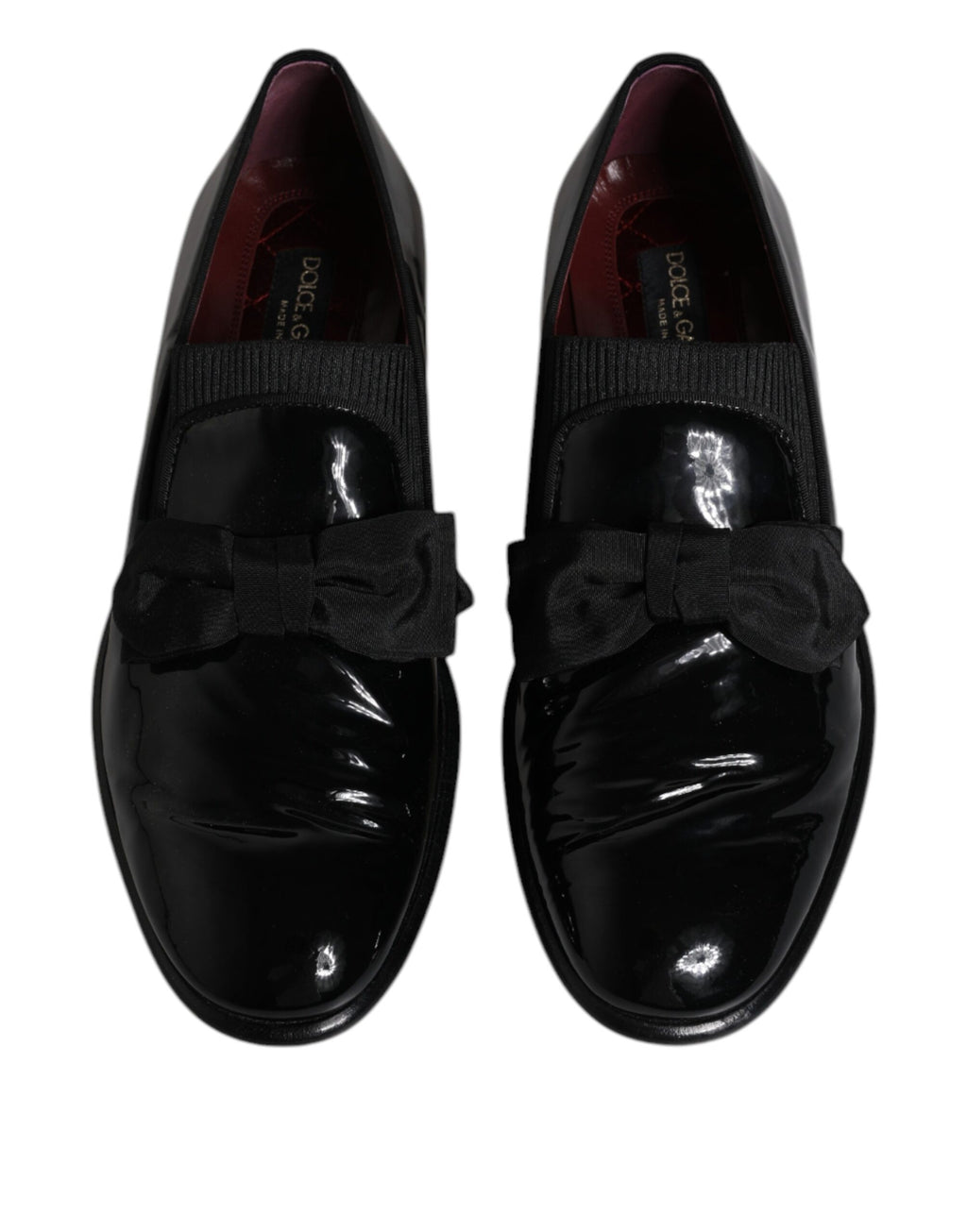 Dolce & Gabbana Black Slip On Loafers for Men detail view