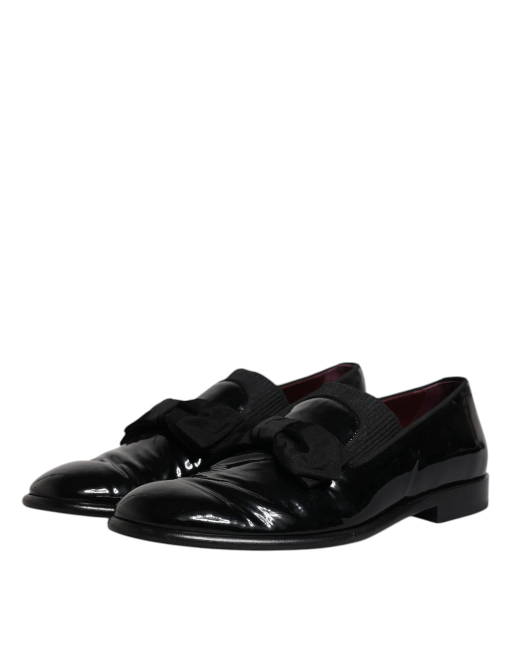 Dolce & Gabbana Black Slip On Loafers for Men side view