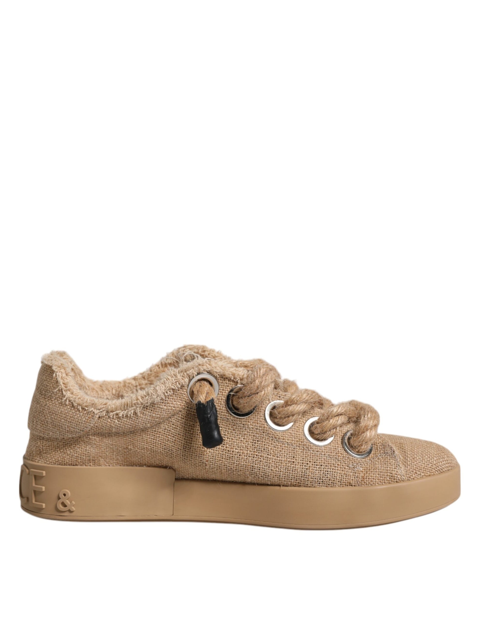 Dolce & Gabbana Brown Low Top Sneakers for Men