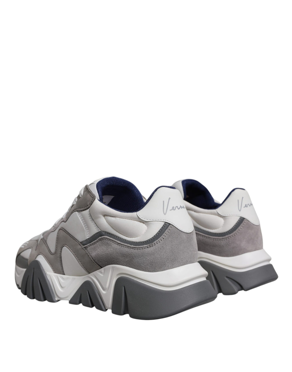 Versace Grey Chunky Sneakers for Men side view