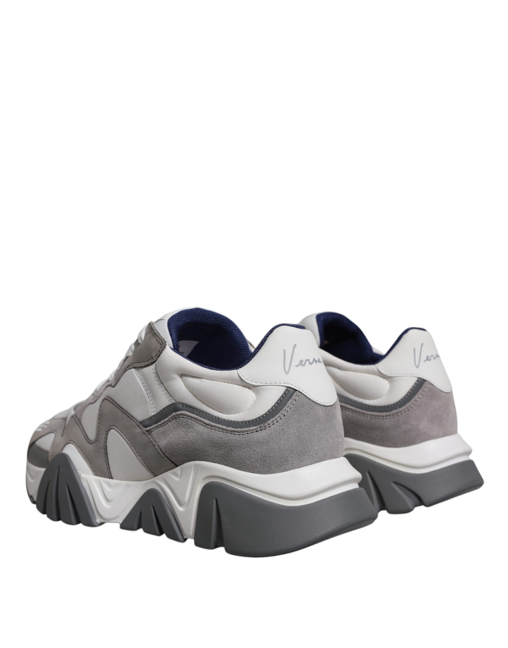 Versace Grey Chunky Sneakers for Men side view