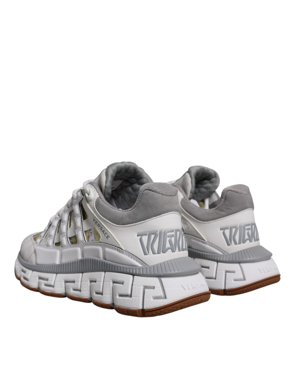 Versace White Low Top Sneakers for Men side view