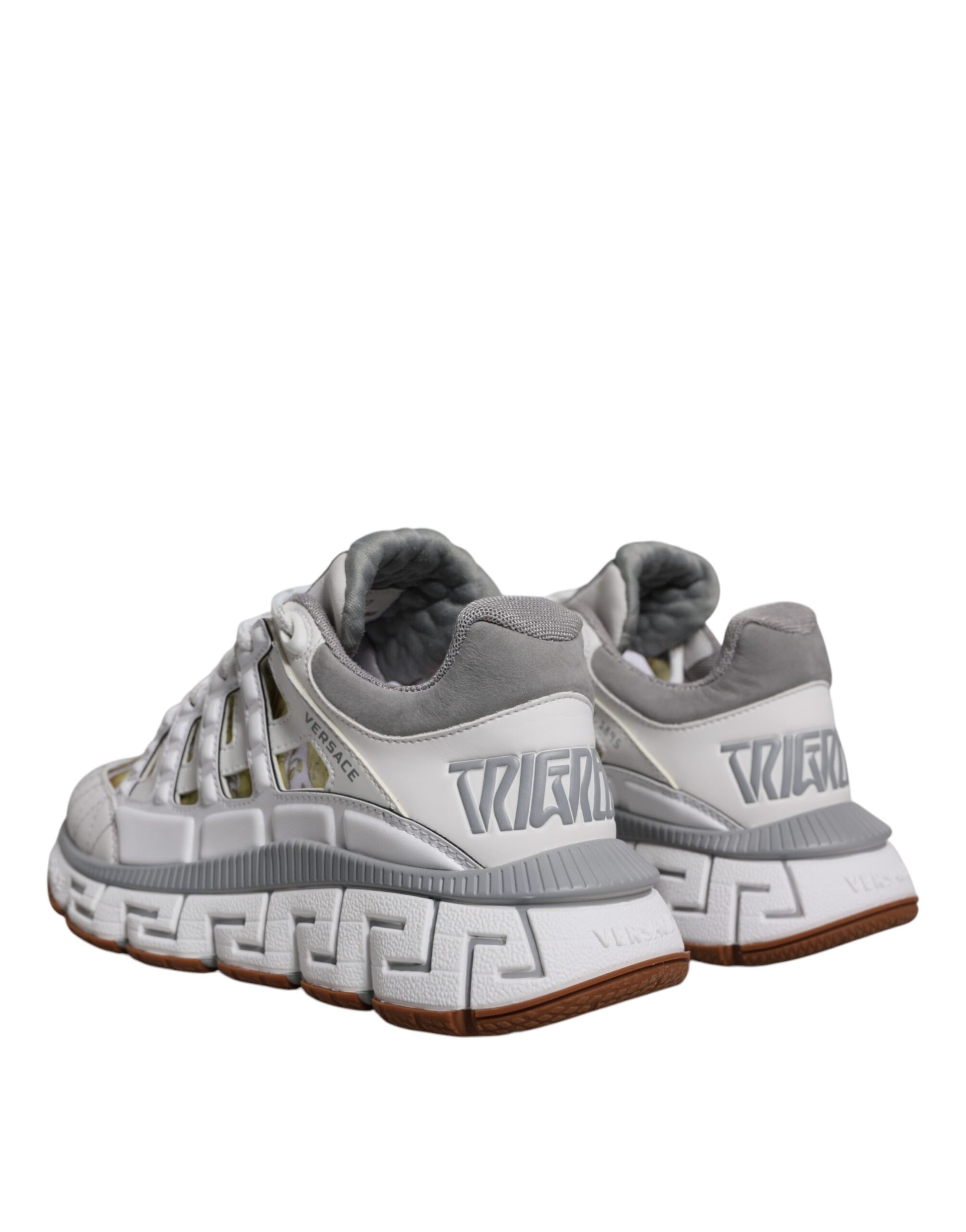 Versace White Low Top Sneakers for Men side view