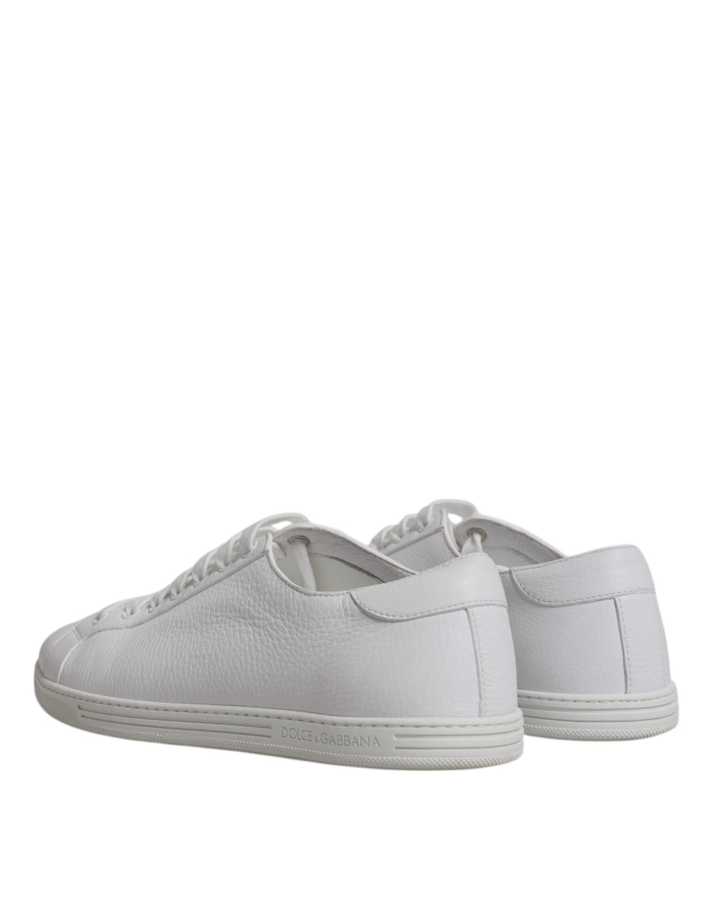 Dolce & Gabbana White Low Top Sneakers for Men side view