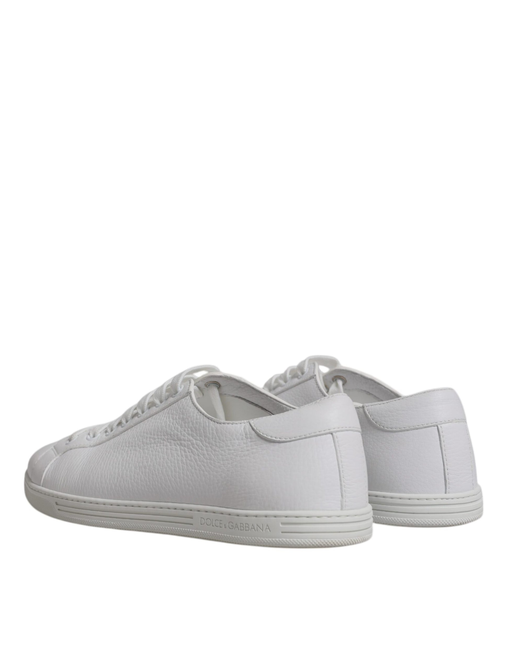 Dolce & Gabbana White Low Top Sneakers for Men side view