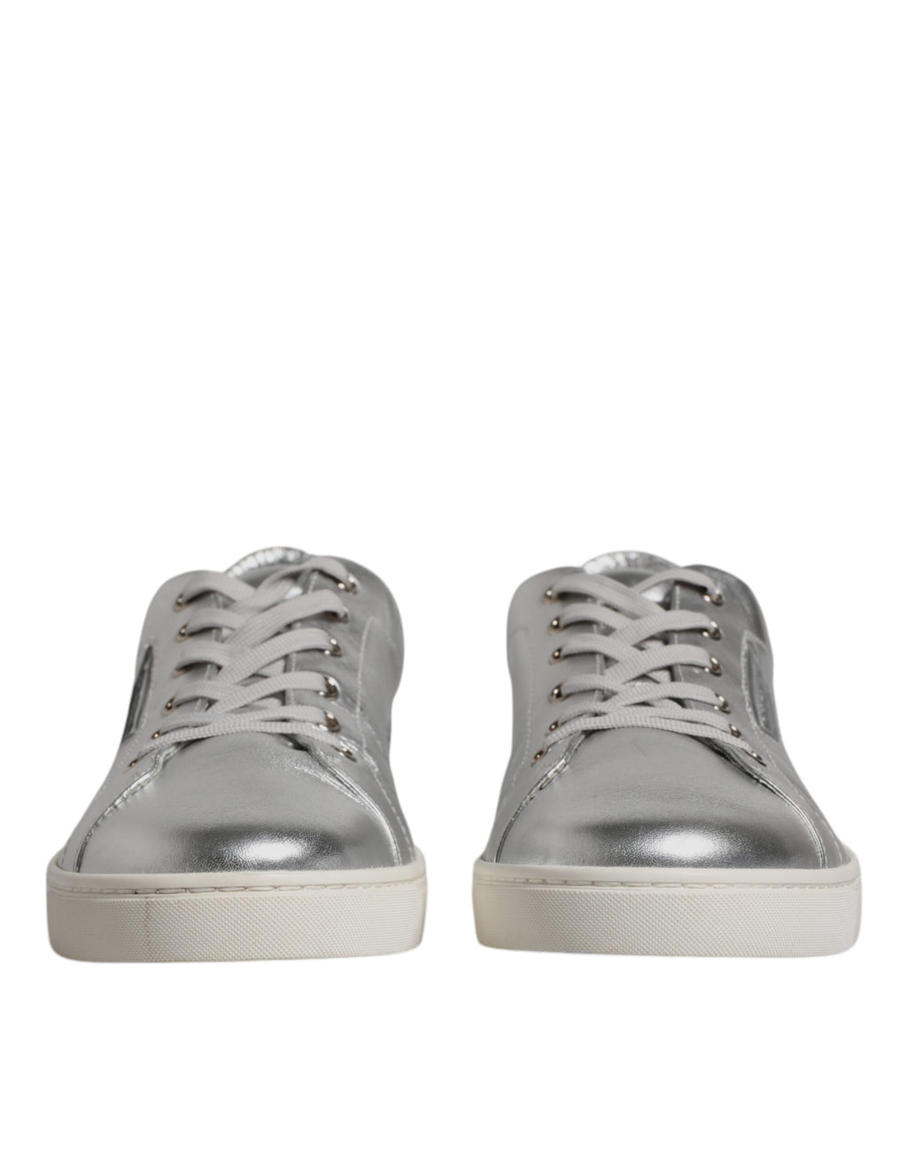 Chaussures Dolce & Gabbana Baskets basses en cuir argentées London