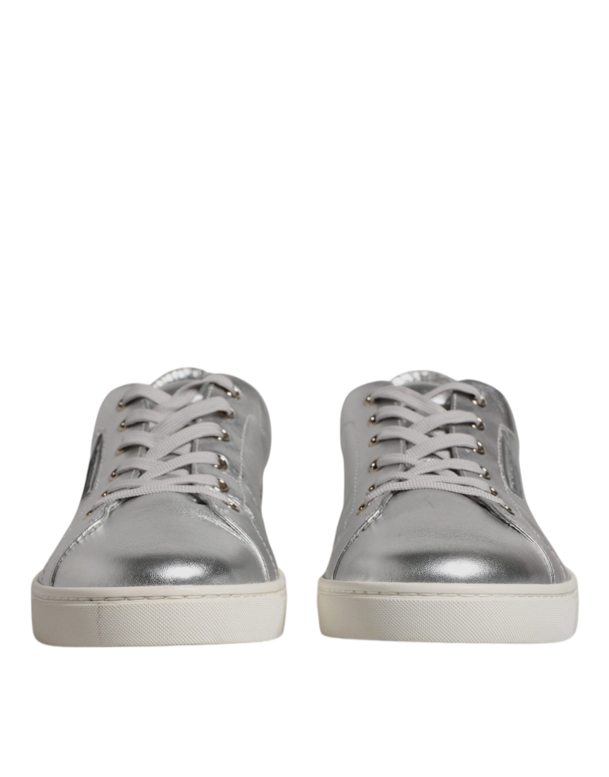 Chaussures Dolce & Gabbana Baskets basses en cuir argentées London