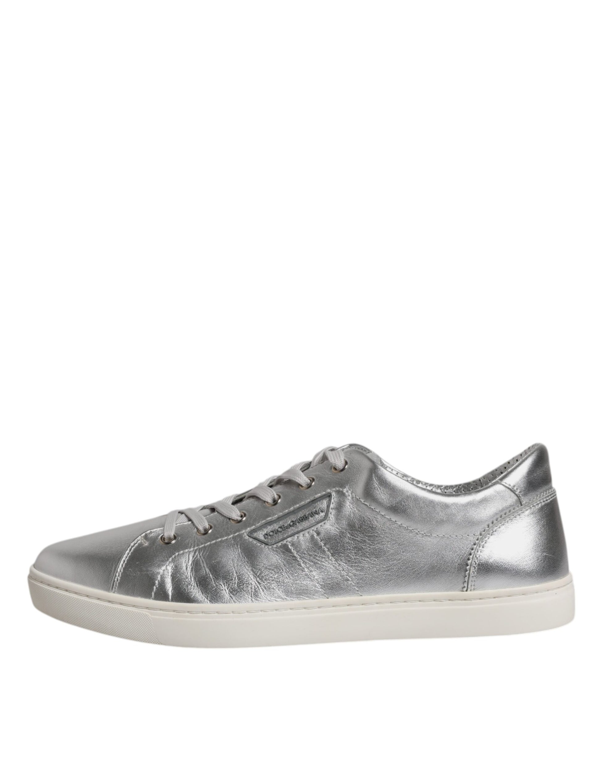 Chaussures Dolce & Gabbana Baskets basses en cuir argentées London