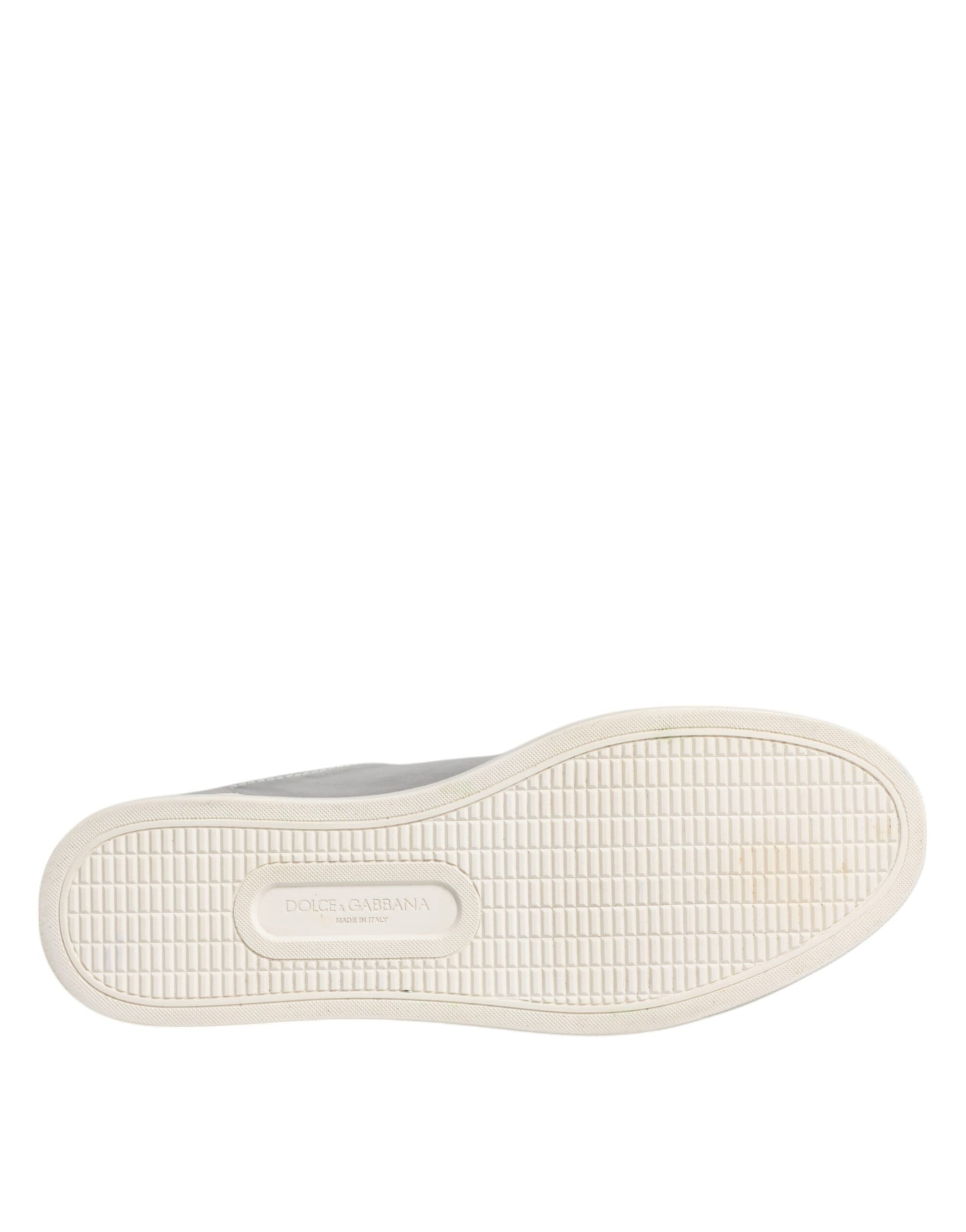 Chaussures Dolce & Gabbana Baskets basses en cuir argentées London