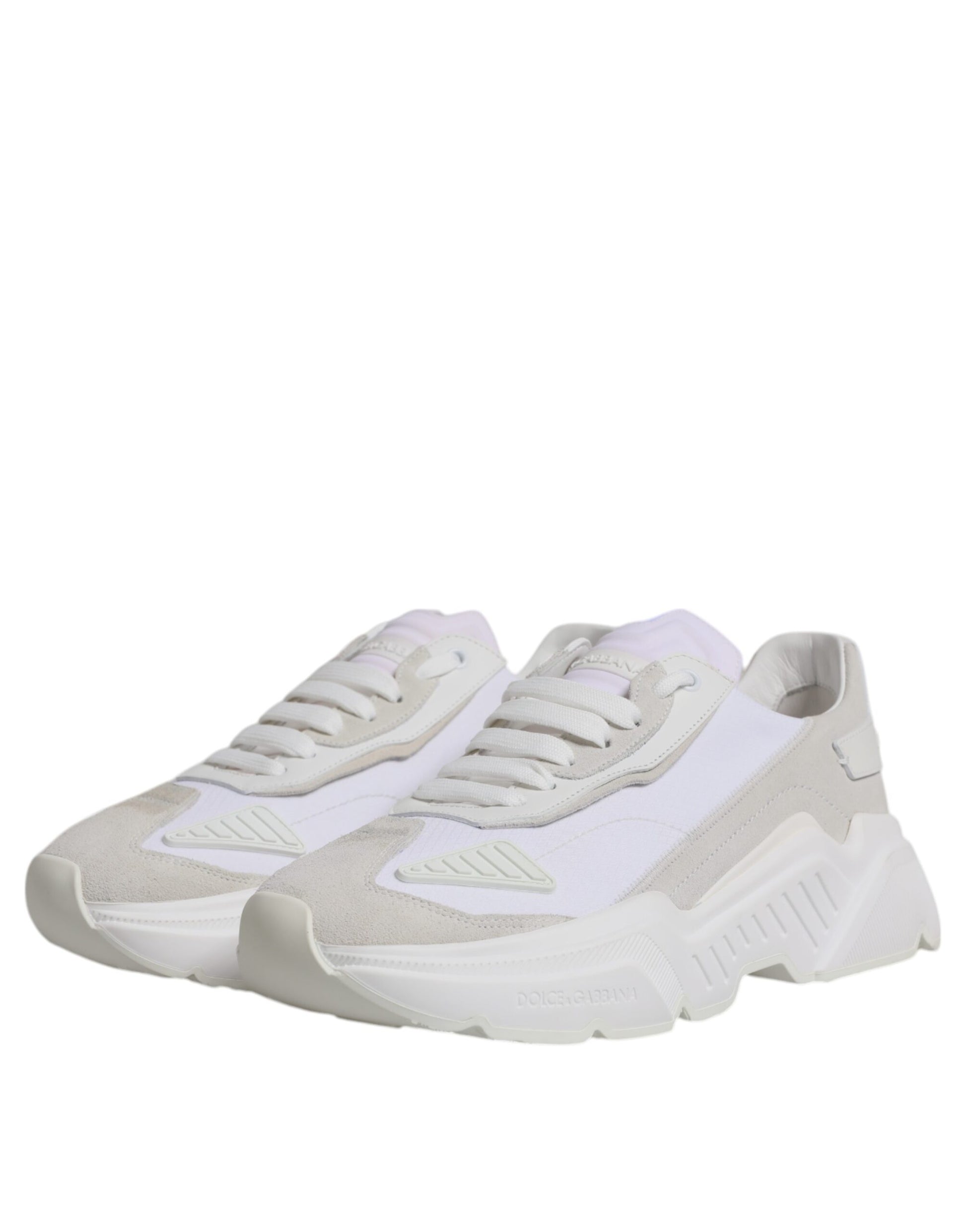 Dolce & Gabbana White Low Top Sneakers for Men side view