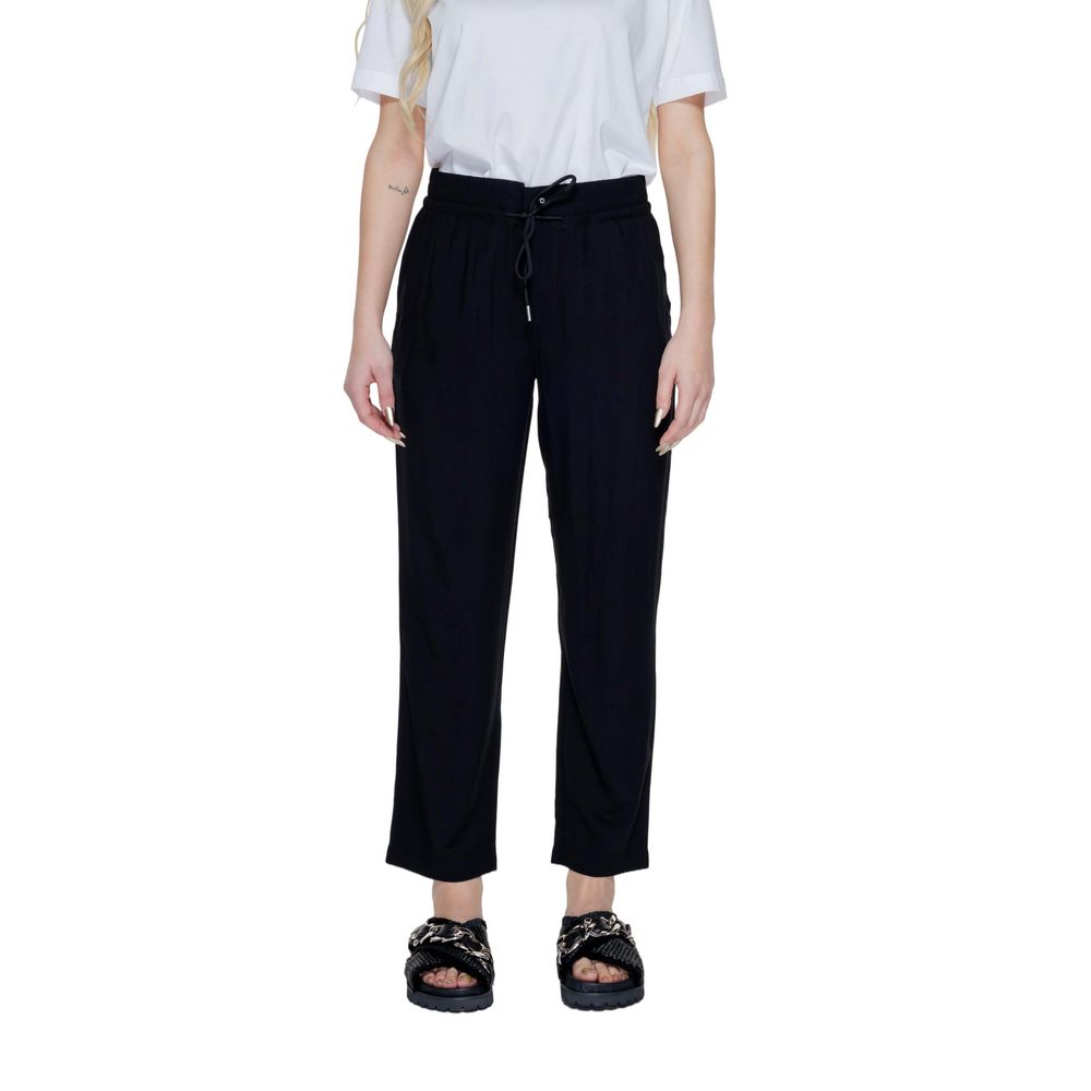 Street One Black Casual Pants for Women