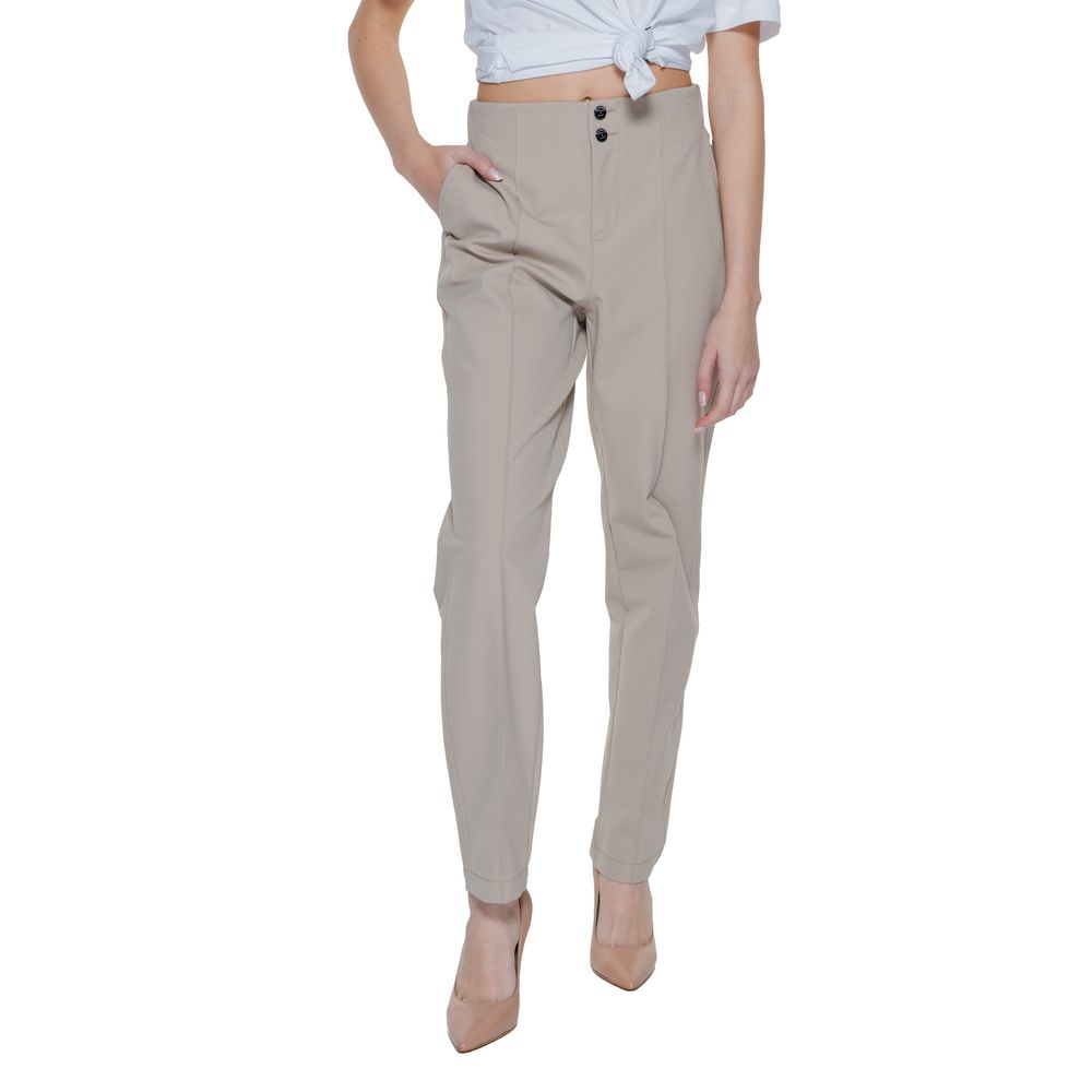 Street One Beige Cropped Pants for Women detail view