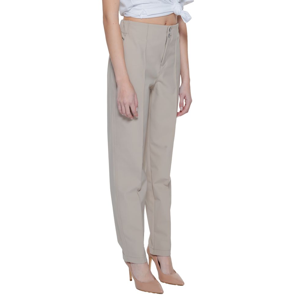 Street One Beige Cropped Pants for Women side view