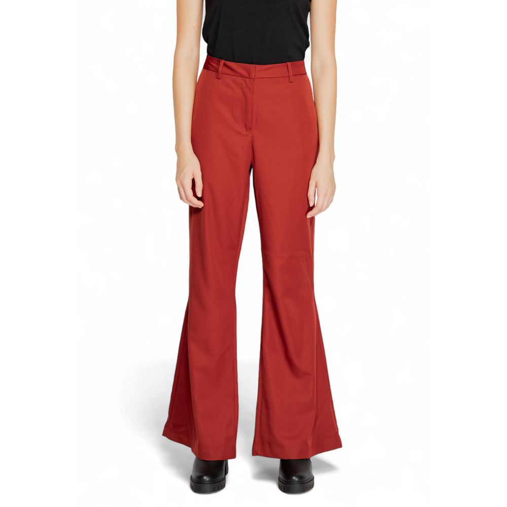 Vero Moda Red Flared Pants for Women