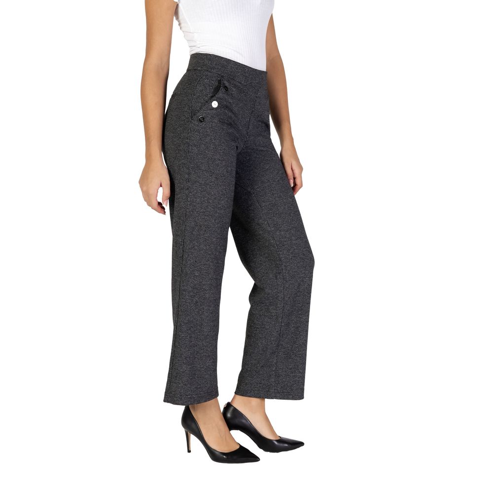 Street One Black Casual Pants for Women detail view